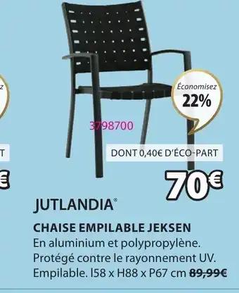 CHAISE EMPILABLE JEKSEN