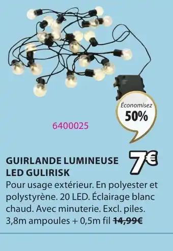 GUIRLANDE LUMINEUSE LED GULIRISK