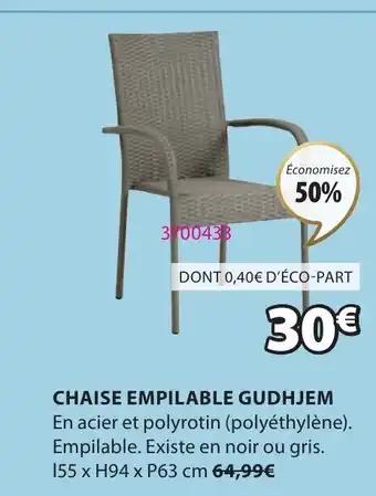 CHAISE EMPILABLE GUDHJEM