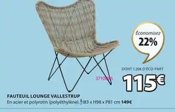 FAUTEUIL LOUNGE VALLESTRUP