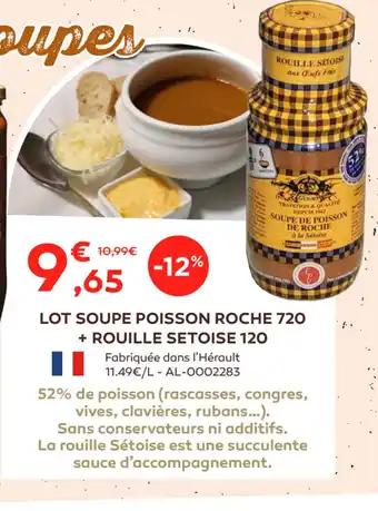 LOT SOUPE POISSON ROCHE 720 + ROUILLE SETOISE 120