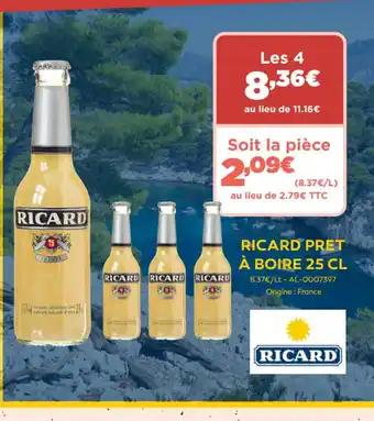 RICARD PRET À BOIRE 25 CL