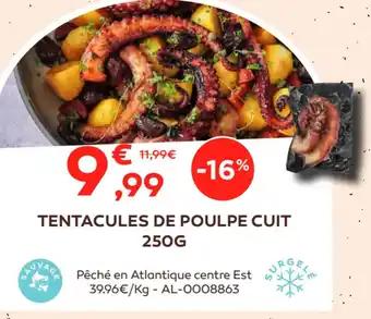 TENTACULES DE POULPE CUIT 250G