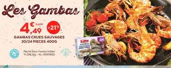 GAMBAS CRUES SAUVAGES