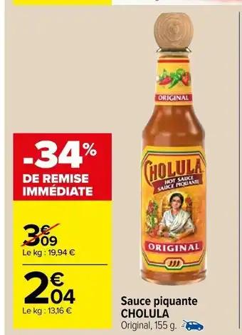 Sauce piquante CHOLULA