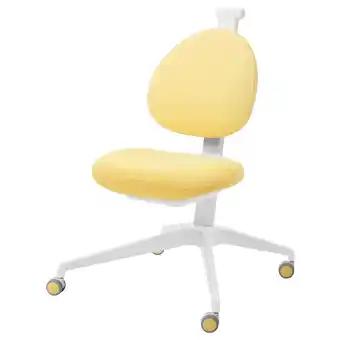 Dagnar Chaise de bureau enfant, jaune