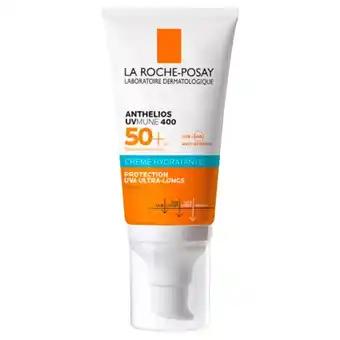 La Roche-Posay Crème Solaire Visage Uvmune 400 Hydratante Très Haute Protection Spf50+ Sans Parfum