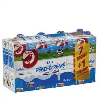 Lait Demi-Écrémé Auchan