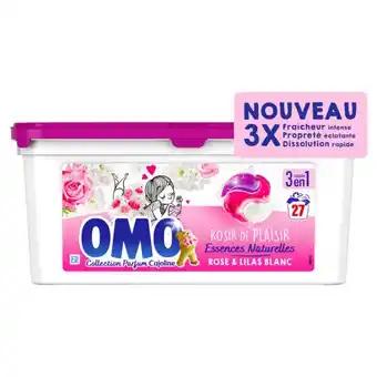 Lessive Capsule 3En1 Rose & Lilas Blanc Omo