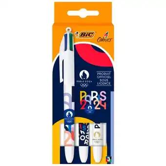 3 Stylos 4 Couleurs Bic