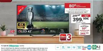 TV QLED 4K Hisense 43A7NQ