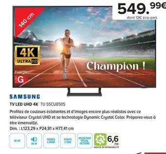 TV LED UHD 4K TU 55CU8505