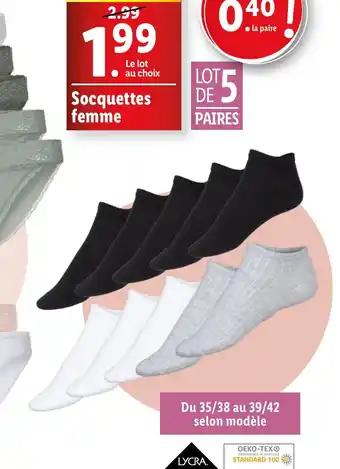 Socquettes femme