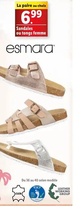 Sandales ou tongs femme