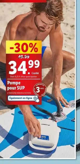 Pompe pour SUP