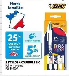 Bic - 3 stylos 4 couleurs