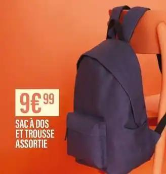 Sac à dos et trousse assortie