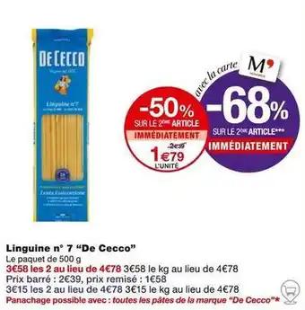 De cecco - linguine n° 7