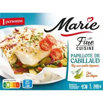 Papillote De Cabillaud Et Riz Aux Petits Légumes Surgelée Marie