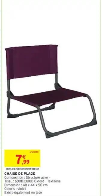 CHAISE DE PLAGE