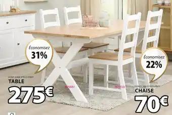 TABLE VISLINGE + CHAISE VISLINGE