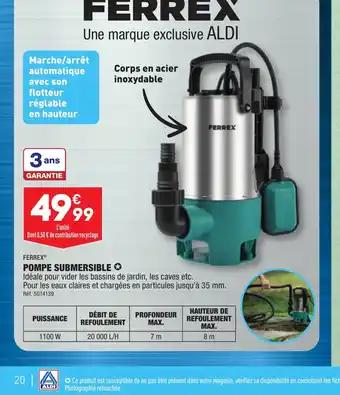 POMPE SUBMERSIBLE