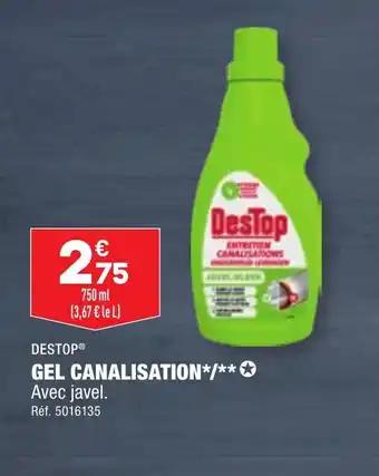 GEL CANALISATION