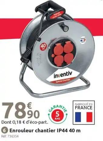 Enrouleur chantier IP44 40 m