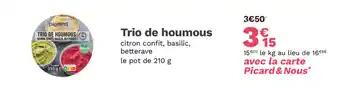 Trio de houmous