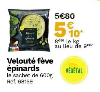 Velouté feve épinard
