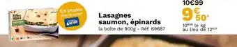 Lasagnes saumon, épinards