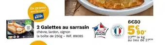 2 Galettes au sarrasin