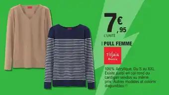 Pull femme