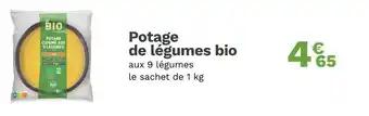 Potage de légumes bio