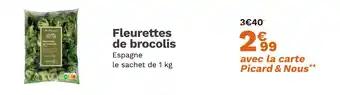 Fleurettes de brocolis