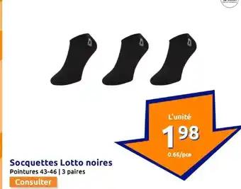 Lotto Socquettes noires