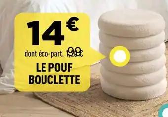 Le pouf bouclette