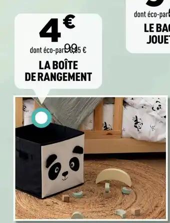 La boîte de rangement