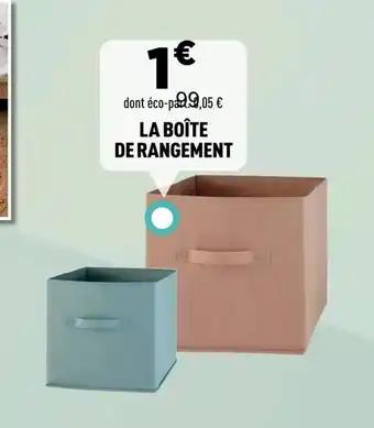 La boîte de rangement