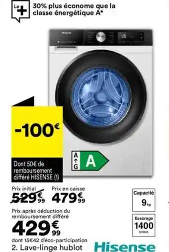 HISENSE Lave-linge hublot