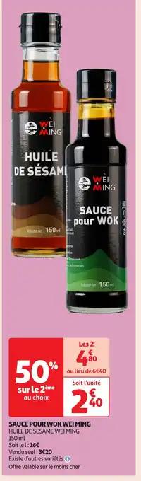 WEI MING Sauce pour wok