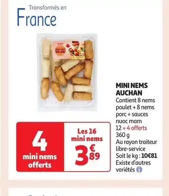 AUCHAN Mini nems 360 g 