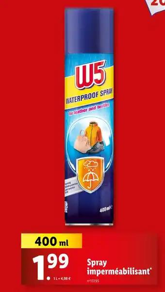 W5 Spray imperméabilisant