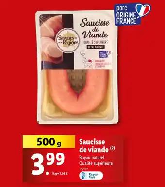 Saucisse de viande 500 g 
