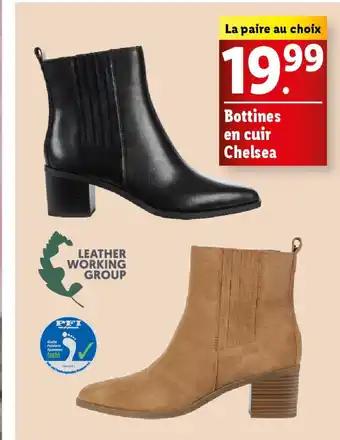 Bottines en cuir Chelsea