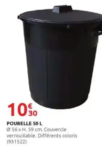 Poubelle 50 l