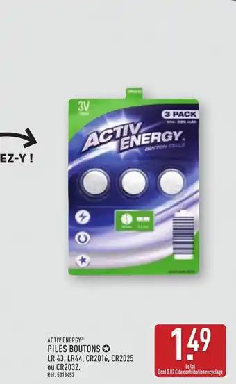 ACTIV ENERGYⓇ Piles boutons