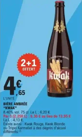 KWAK Bière ambrée