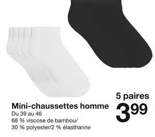 Mini-chaussettes homme