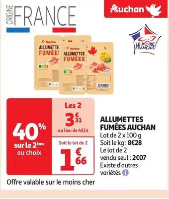 AUCHAN fumées 2 x 100 g